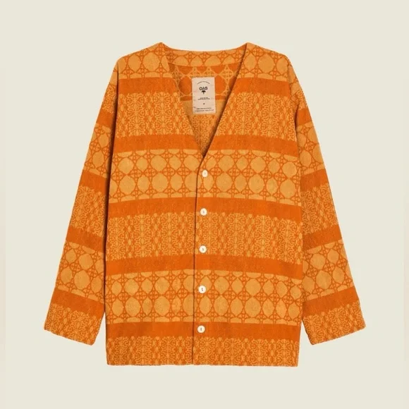 OAS COMPANY ORANGE VENTURA TERRY
CARDIGAN - Medium - Picture 3 of 7